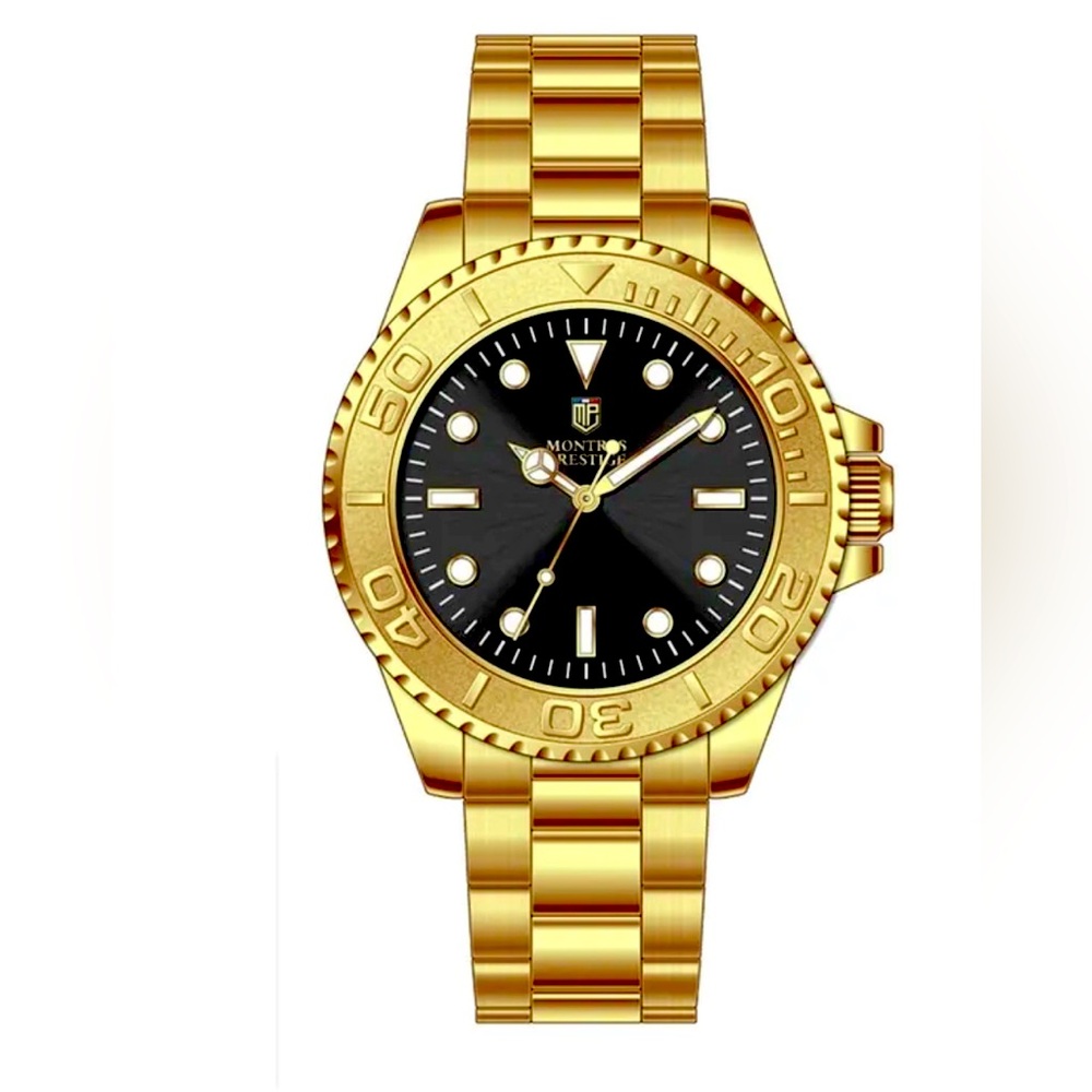 Invicta X Montres Prestige Business Casual Gold Watch NIB